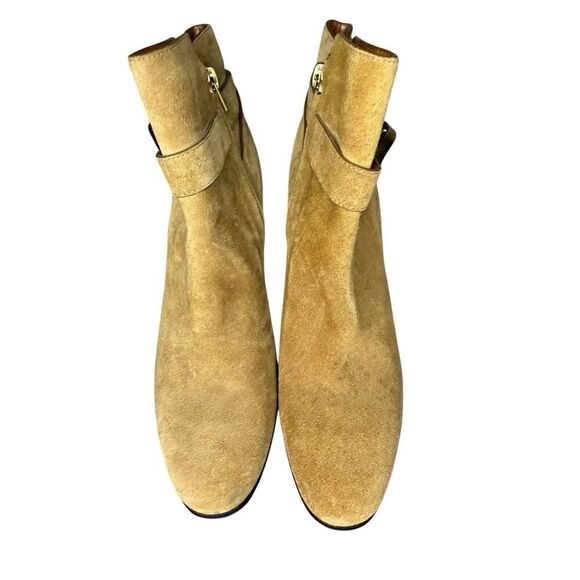 NEW Coach Tan Suede Leather Delaney Signature Buckle Boots sz 6 - Picture 4 of 7